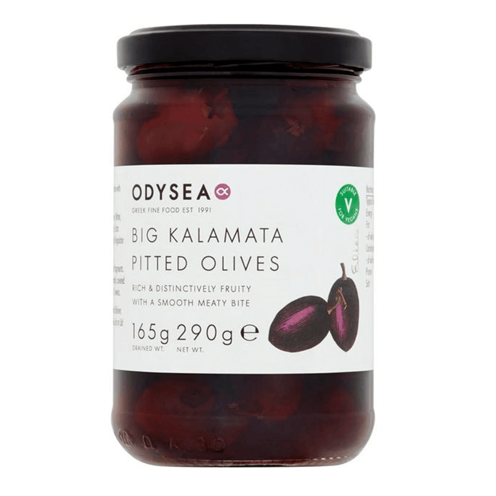Odysea Vegan Big Kalamata Pitted Olives 165g